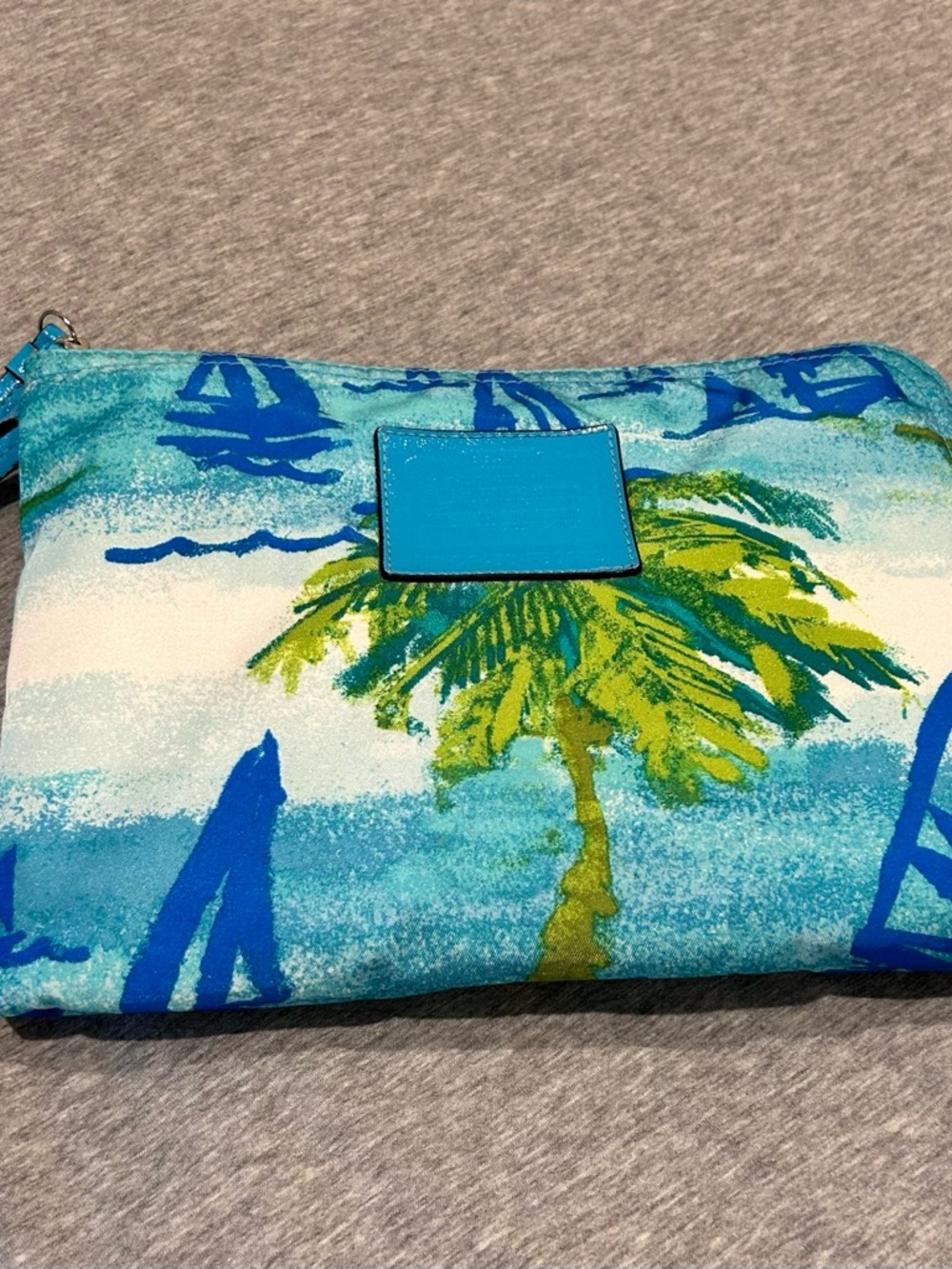 Coach Resort Palm Folding Travel Tote With Pouch / Beach bag - Picture 5 of 12
